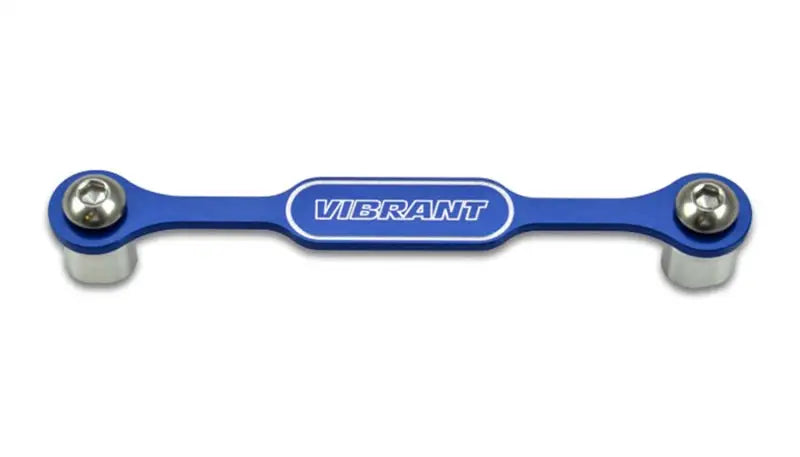 Vibrant anodized blue boost brace with 304 SS Dowels for car upgrades