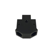 Vibrant 10894 Vibrant Billet Aluminum Y-Block Fitting with 1/8in NPT Port -10AN x Dual -8AN ORB