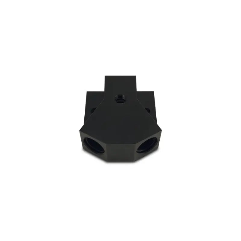 Vibrant 10894 Vibrant Billet Aluminum Y-Block Fitting with 1/8in NPT Port -10AN x Dual -8AN ORB