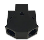 Vibrant Billet Aluminum Y-Block Fitting with 1/8in NPT Port -8AN x Dual ORB - Truck & Automotive