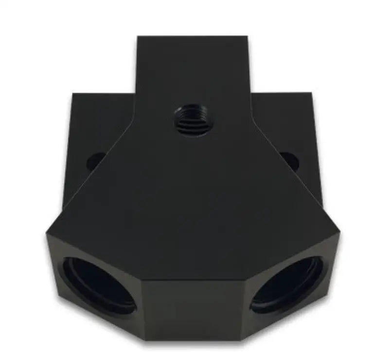 Vibrant Billet Aluminum Y-Block Fitting with 1/8in NPT Port -8AN x Dual ORB - Truck & Automotive