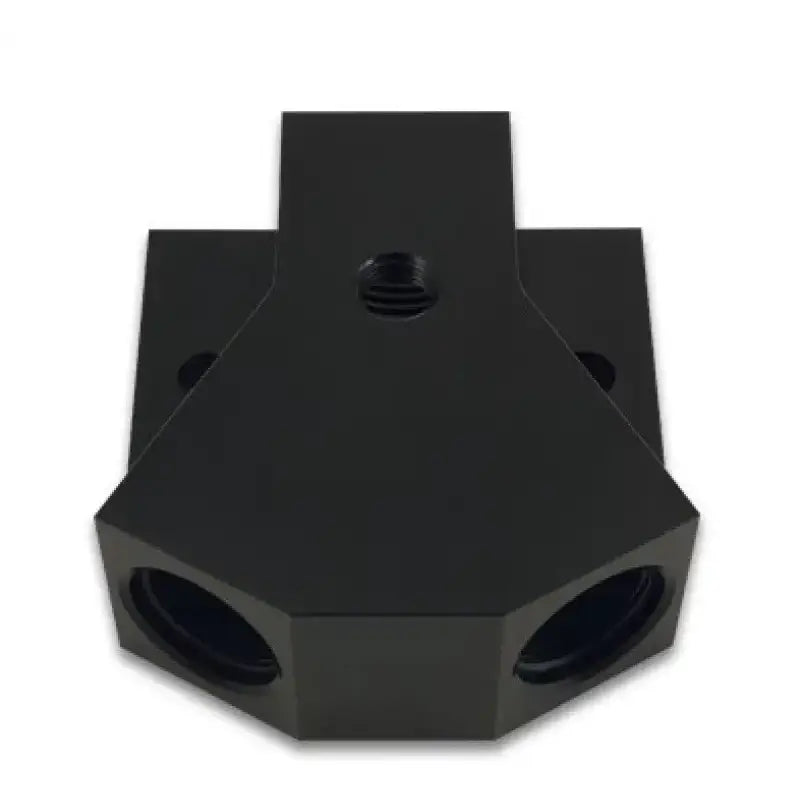 Vibrant Billet Aluminum Y-Block Fitting with 1/8in NPT Port -8AN x Dual ORB - Truck & Automotive