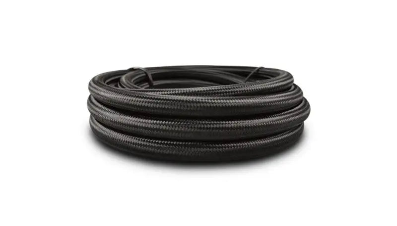 Vibrant Black Nylon Braided Flex Hose AN -10 ID 0.56in (150ft Roll) - Truck & Automotive
