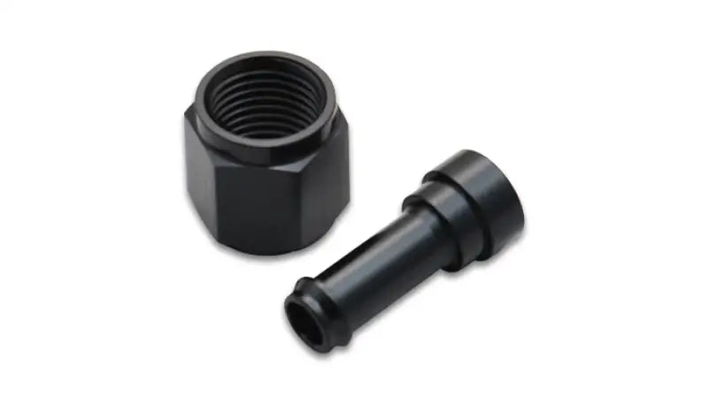 Vibrant Female -6AN to 5/16 Barb Fitting, lightweight 6061 aluminum alloy, anodized black, for RV, automotive, powersports, off-road, marine, truck accessories, interior, truck bed, RV parts, Truck & Automotive, Fabrication, AVADA - Best Sellers