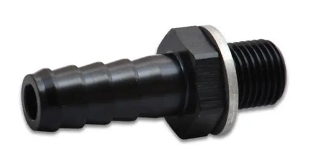 Black hose barb fitting with threaded end for Vibrant Female Male M10 x 1.0 to 1/8in barb fitting