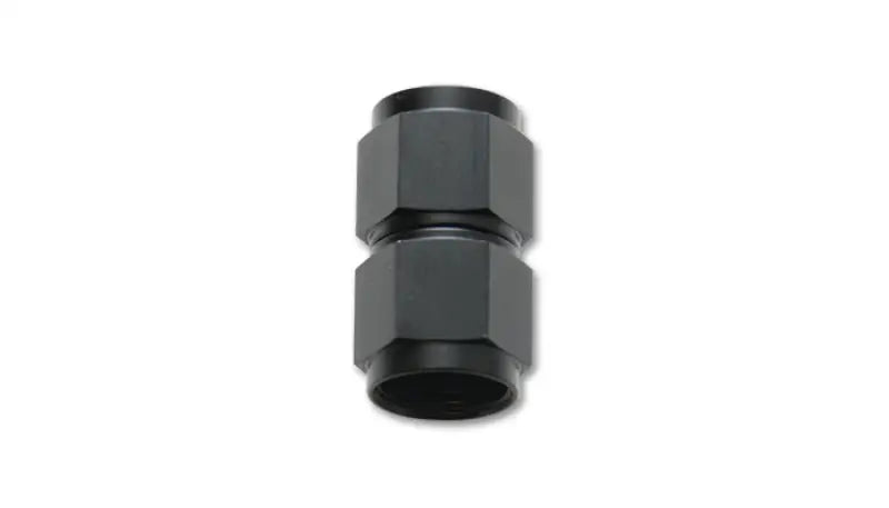 Vibrant Fitting Straight Coupler Union Adapter Female -10 AN to -12 Aluminum Black Anodize - Truck & Automotive