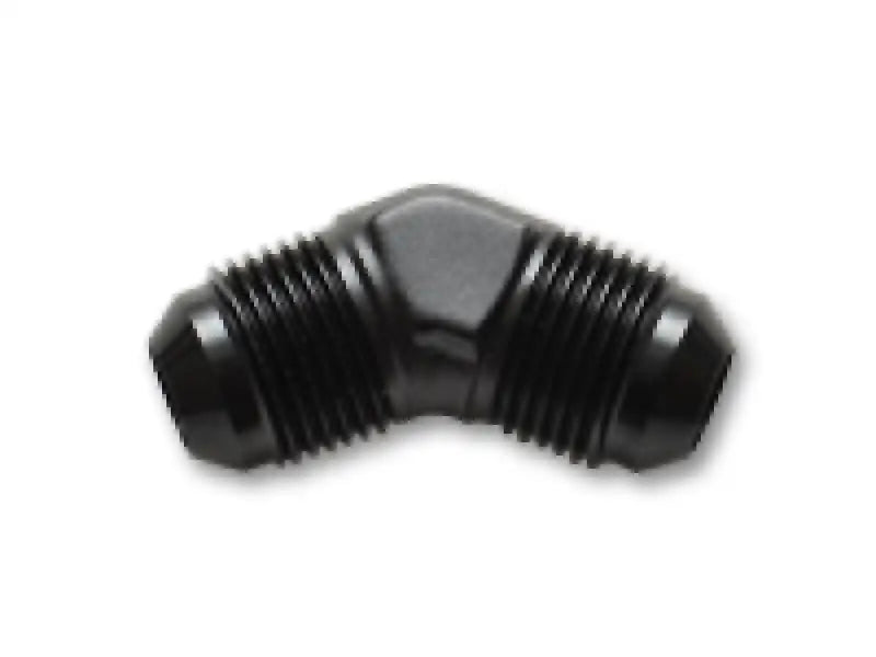 Black 90-degree AN fitting for Vibrant Flare Union 45 Degree Adapter Fittings