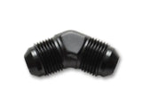 Black 90-degree AN fitting for Vibrant Flare Union 45 Degree Adapter Fittings