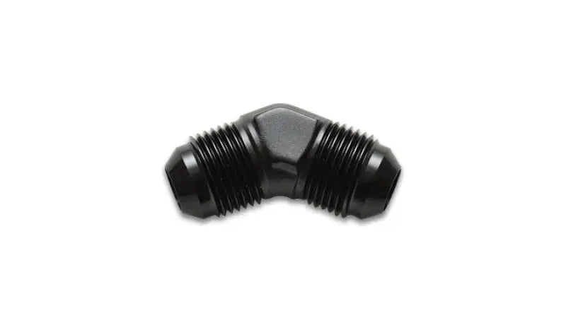 Black 90-degree hose fitting for Vibrant Flare Union 45 degree adapter fittings