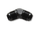 Black 90-degree AN adapter fitting for Vibrant Flare Union 45 Degree Adapter Fittings