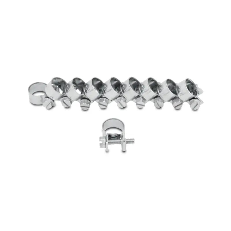 Vibrant 12230 Vibrant Fuel Injector Style Mini Hose Clamps 7-9mm clamping range Pack of 10 Zinc Plated Mild Steel