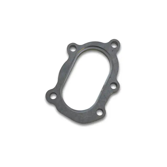 Vibrant 1448 Vibrant GT25R / GT28R Discharge Flange with Oval Outlet (5 Bolt) T304 SS 1/2in Thick - 1448