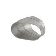 Vibrant 13570 Vibrant Horizontal 304 SS Nominal 3in. Oval / 2.95in. Centerline Radius, 15 degree per cut -Set of 3