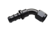 Vibrant Vibrant Push-On 60 Degree Hose End Elbow FittingSize -6AN