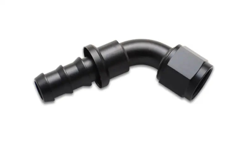 Vibrant Push-On 60 Degree Hose End Elbow FittingSize -6AN 