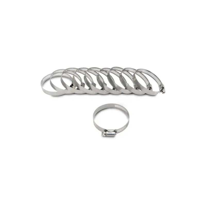 Vibrant 12154 Vibrant S.S. Worm Gear Clamps Pack of 10 - Clamping Range: 2.04in - 3.00in (52mm - 76mm)