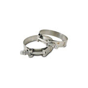 Vibrant 27804 Vibrant SS T-Bolt Clamps Pack of 2 Size Range: 1.89in to 2.10in O.D.
