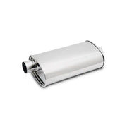 Vibrant 1104 Vibrant StreetPower Oval Muffler - 2in Inlet/Dual Outlet (Center In - Offset Out)