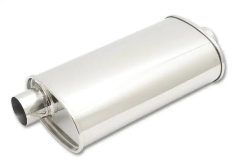 Vibrant StreetPower Oval Muffler 3.50in Inlet/Outlet (Offset-Center) - Truck & Automotive