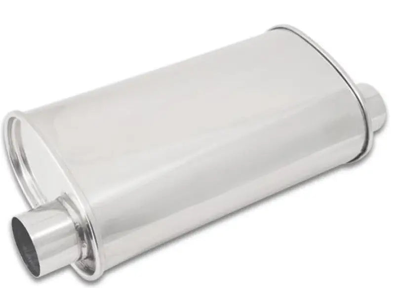Vibrant StreetPower Oval Muffler 5in x 9in x 15in - 2.5in inlet/outlet (Offset-Offset Same Side) - 1129