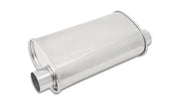 Vibrant StreetPower Oval Muffler 5in x 9in x 15in - 2.5in inlet/outlet (Offset-Offset Same Side) - 1129