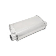 Vibrant 1129 Vibrant StreetPower Oval Muffler 5in x 9in x 15in - 2.5in inlet/outlet (Offset-Offset Same Side) - 1129