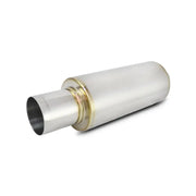 Vibrant 1091 Vibrant TPV Round Muffler (23in Long) with 4in Round Tip Straight Cut - 4in inlet I.D.