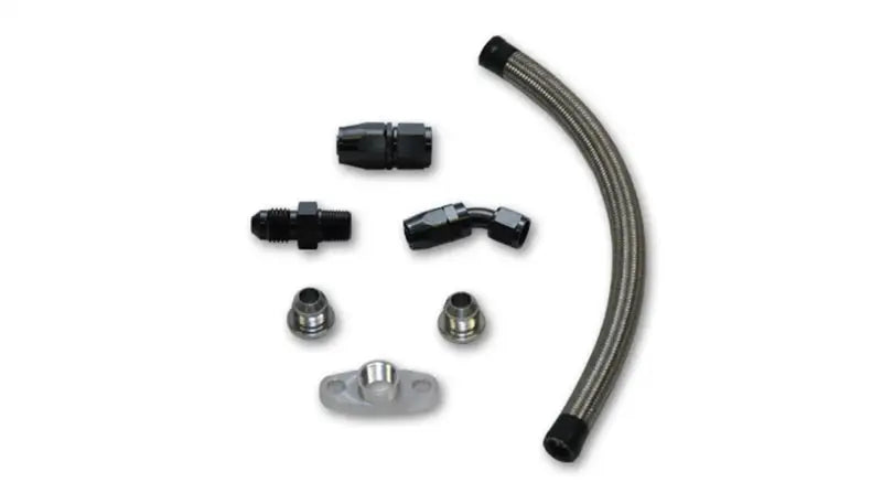 Vibrant Univ Top Mount Oil Drain Kit incl 20in Teflon lined S.S. hose Fitting - Truck & Automotive