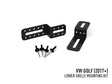 Black metal bumper beam mount with rivets for VW Golf 2017+ Bumper Beam Mount