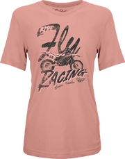 Fly Women's Vintage Tee Pink Md - FLY RACING