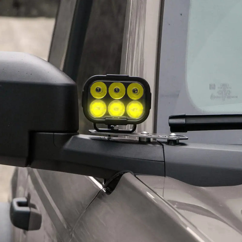 Vision X Limited Lifetime Warranty Driving/ Fog Light Dura2-DL6Cbsykit - 6-LED 60-20 Beam Drl YW
