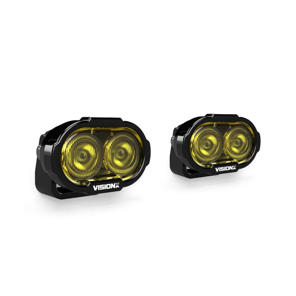 Vision X Limited Lifetime Warranty Driving/ Fog Light Dura2-DL2Cbsykit - 2-LED 60-20 Beam Drl YW