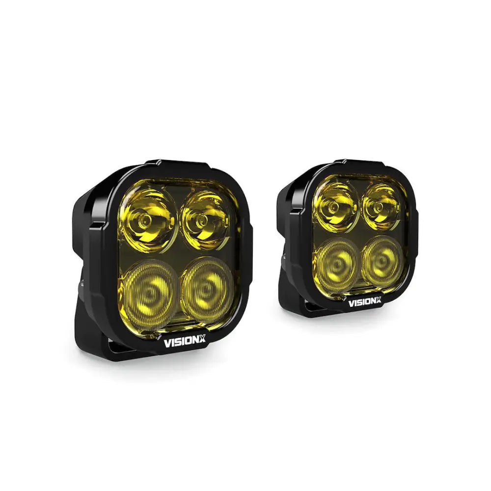 Vision X Limited Lifetime Warranty Driving/ Fog Light Dura2-DL4Cbsykit - 4-LED 60-20 Beam Drl YW