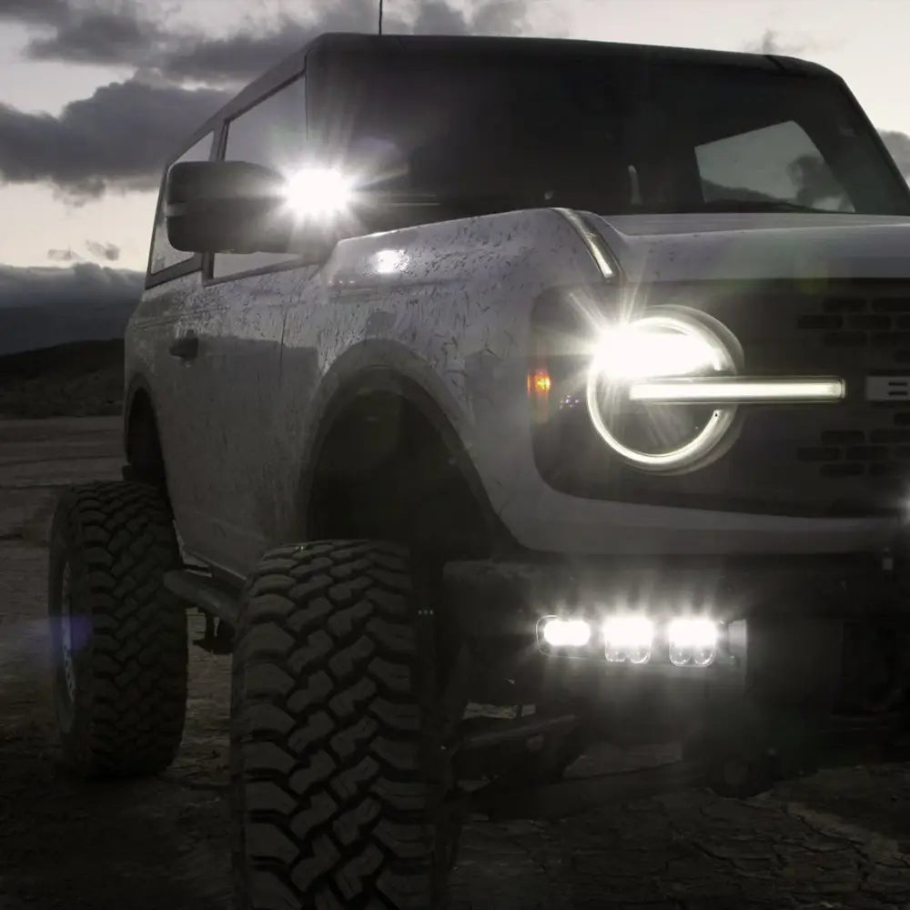 Vision X Limited Lifetime Warranty Driving/ Fog Light Dura2-DL2Cbkit - White 2-LED 60-20 Beam Drl
