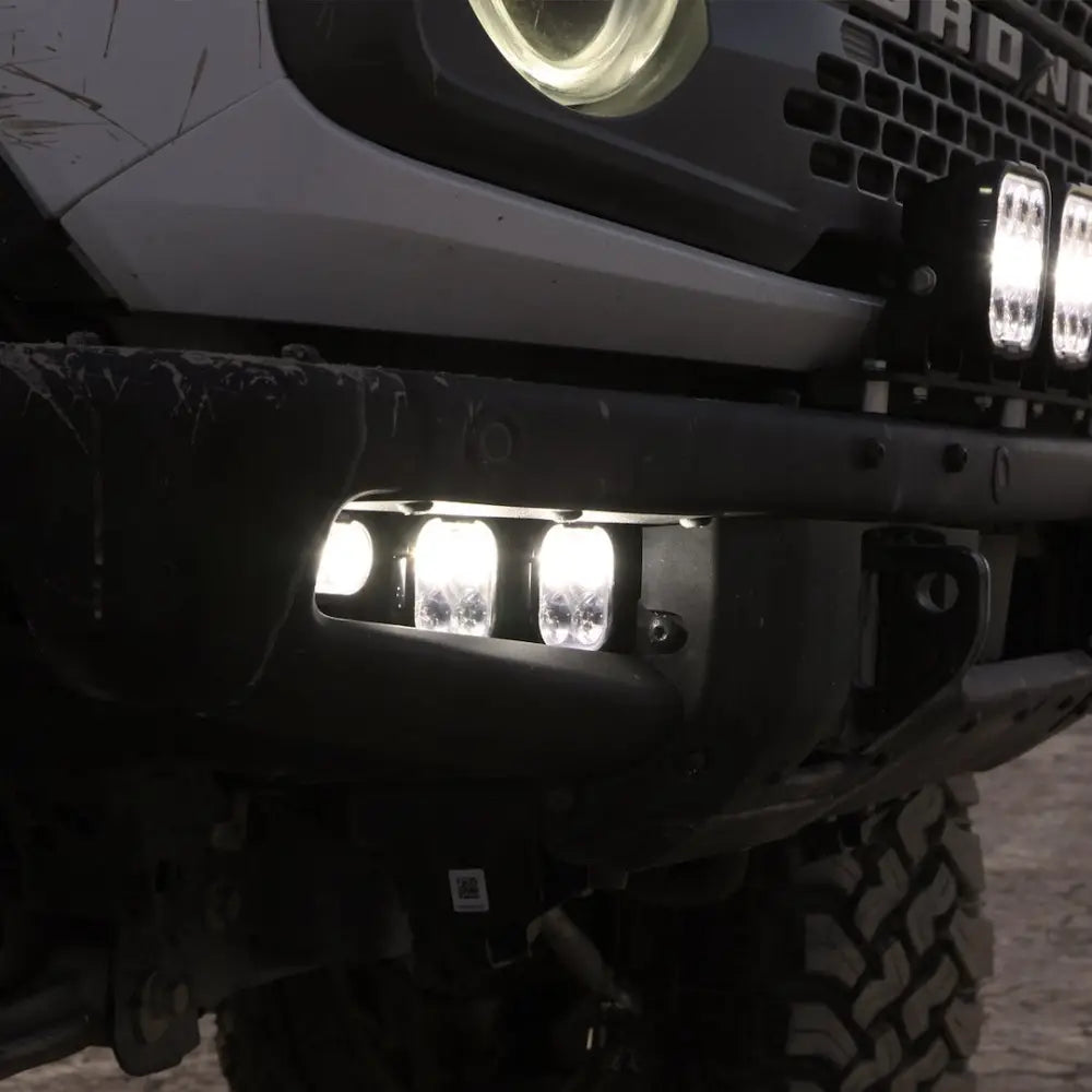 Vision X Limited Lifetime Warranty Driving/ Fog Light Dura2-DL4Cbkit - White 4-LED 60-20 Beam Drl