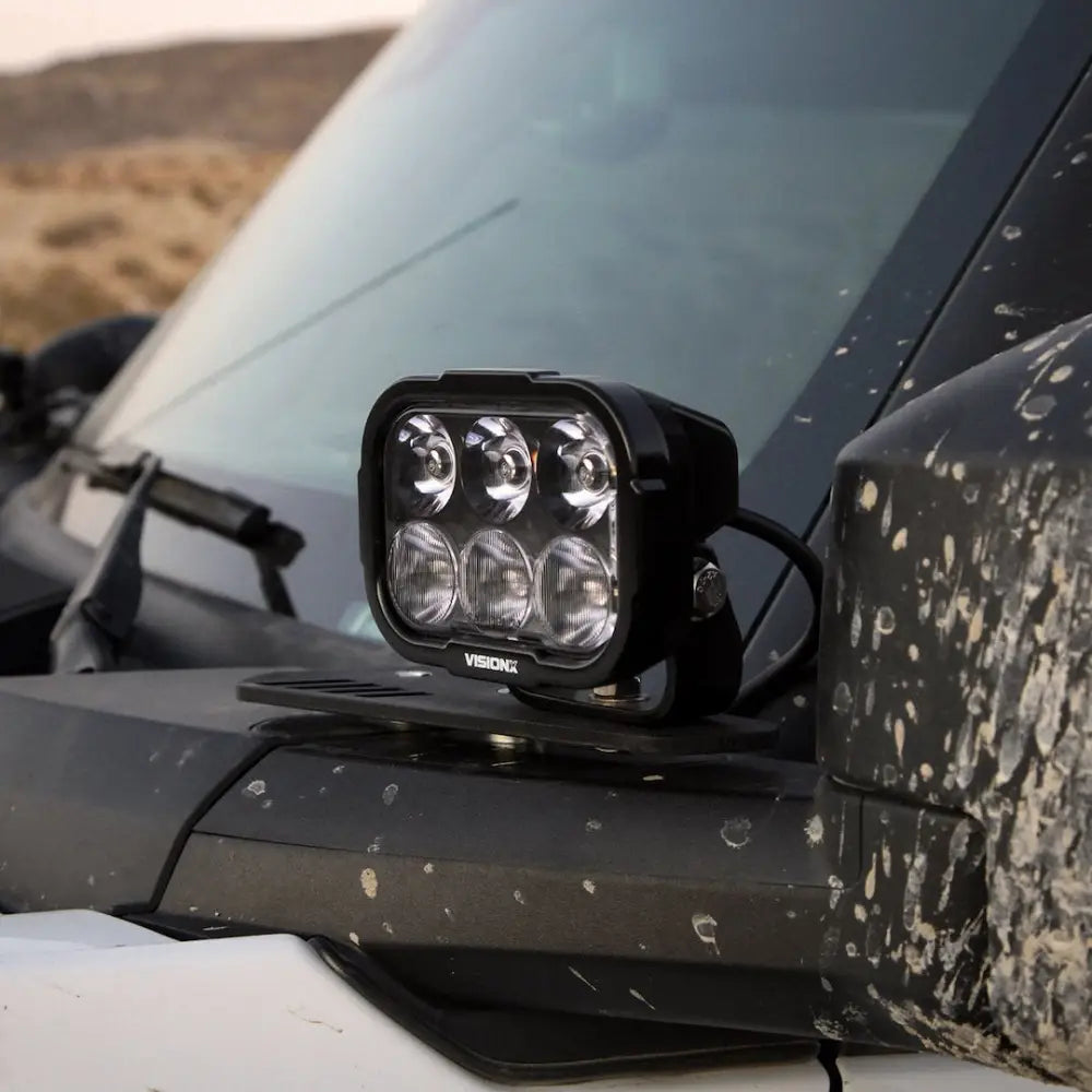 Vision X Limited Lifetime Warranty Driving/ Fog Light Dura2-DL6Cbkit - White 6-LED 60-20 Beam Drl