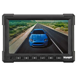 VOM718 ASA 7' Lcd Color Observation Monitor displaying a blue car driving on a scenic road.
