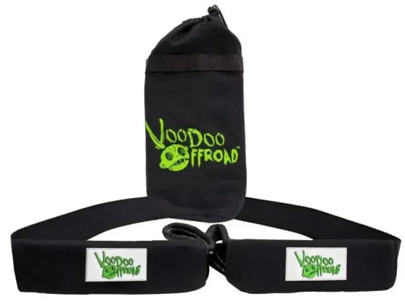 Black Voodoo Offroad 3in x 8ft tree saver strap with storage bag for recovery gear