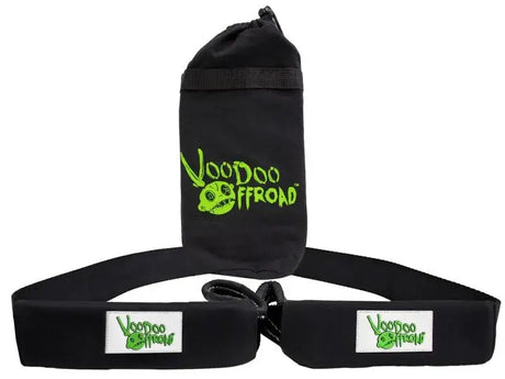 Black Voodoo Offroad 3in x 8ft Tree Saver Strap for off-road recovery