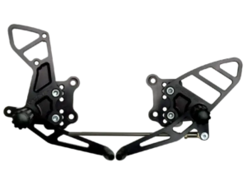 Vortex Racing 01-04 Suzuki GSX-R1000,01-05 GSX-R600,00-05 GSX-R750 Rear Set- Black - Vortex Racing