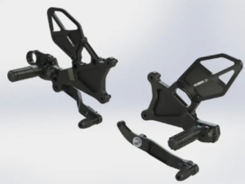 Vortex Racing 06-23 Yamaha YZF-R6 Rear Set- Black - Vortex Racing