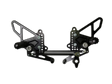 Vortex Racing 07-08 Ducati 1098,08-09 1098R,07-09 1098S,09-11 1198 Adjustable Rearsets- Black - Vortex Racing