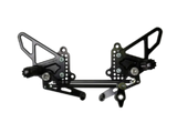 Vortex Racing 07-08 Ducati 1098,08-09 1098R,07-09 1098S,09-11 1198 Adjustable Rearsets- Black - Vortex Racing