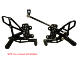Vortex Racing 07-23 Honda CBR600 RR Adjustable Rearsets- Black - Vortex Racing