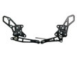Vortex Racing 08-13 Kawasaki EX250 Ninja,13-17 EX300 Ninja Adjustable Rearsets- Black - Vortex Racing