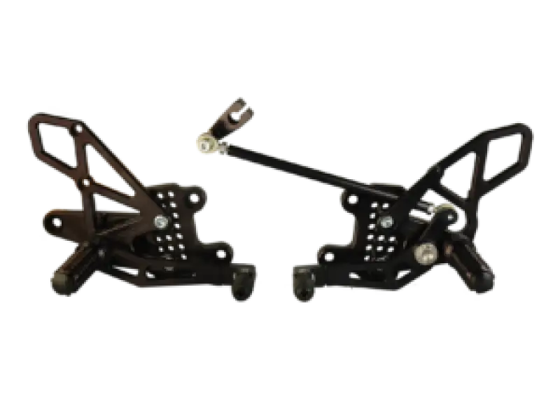 Vortex Racing 08-16 Honda CBR1000 RR Adjustable Rearsets- Black - Vortex Racing