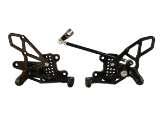 Vortex Racing 08-16 Honda CBR1000 RR Adjustable Rearsets- Black - Vortex Racing