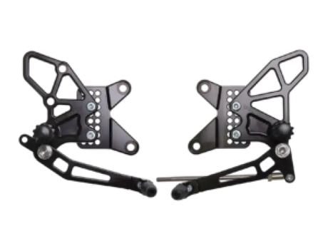 Vortex Racing 13-18 Kawasaki ZX636 Ninja ZX-6R Rear Set- Black - Vortex Racing