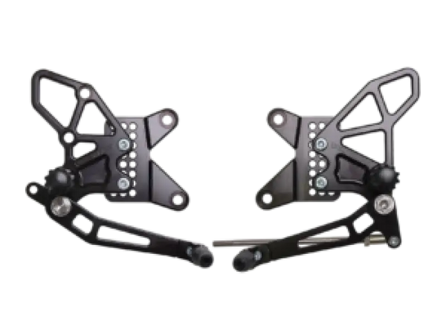 Vortex Racing 13-18 Kawasaki ZX636 Ninja ZX-6R Rear Set- Black - Vortex Racing