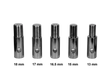 Vortex Racing 15mm cylindrical metal connector with holes for stand head lift use